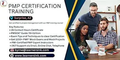 PMP Certification 4 Days Classroom Training in Surprise, AZ poster