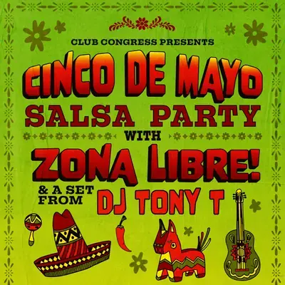 Cinco De Mayo Salsa Party featuring Zona Libre Band poster