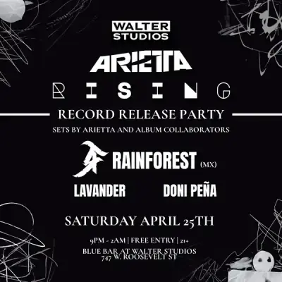 Arietta (Rising Record Release Party) in the Blue Bar poster