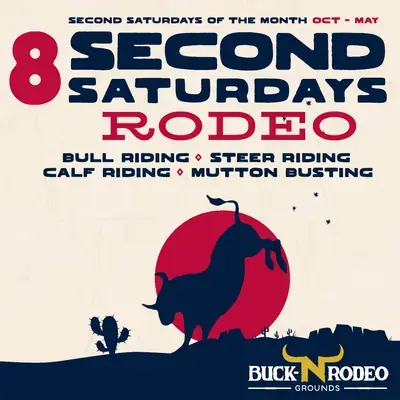 8 Second Saturdays Rodeo poster