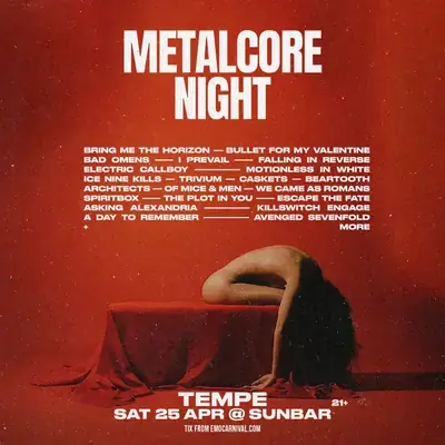 Metalcore Night poster