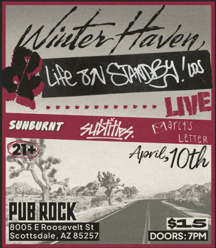 Winterhaven, Sunburnt, Subtitles, Life on Standby, & Marcy’s Letter