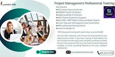 4 Day PMP In-Person Training In Tempe, AZ poster