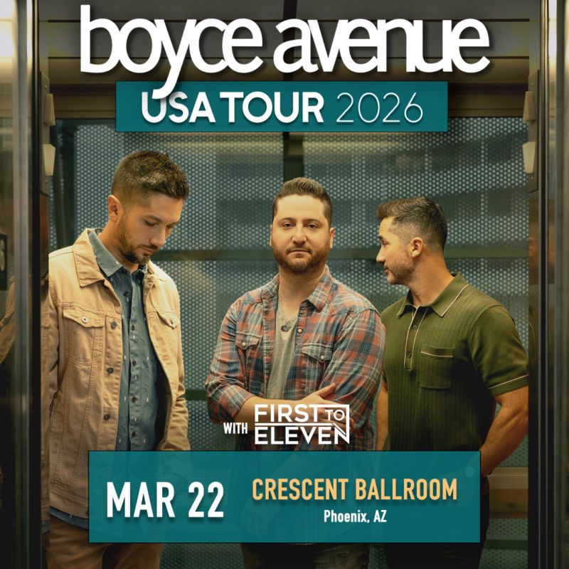 BOYCE AVENUE – SPRING 2026 TOUR