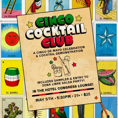 Cinco Cocktail Club! poster