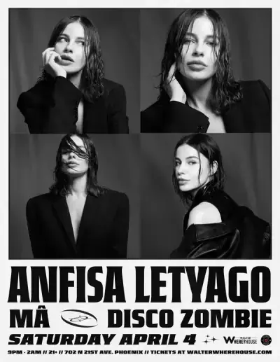Anfisa Letyago w Mâ & Disco Zombie at Walter Where?House poster