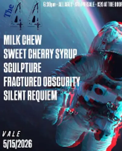 Sweet Cherry Syrup, Milk Chew, Silent Requiem , Sculpture , Fractured Obscurity , poster