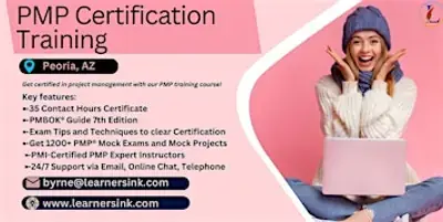 PMP Certification 4 Days In-Person Training in Peoria, AZ poster
