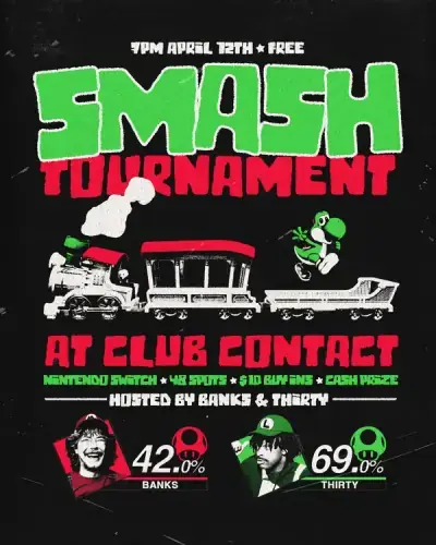 Super Smash Bros Tournament poster